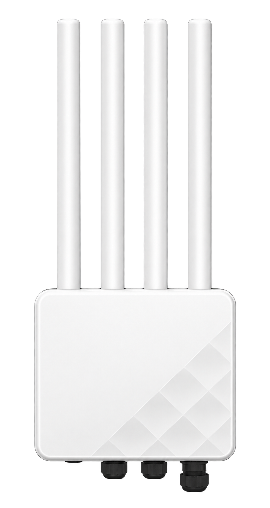 MEGAMESH X2 — Front view with antennas