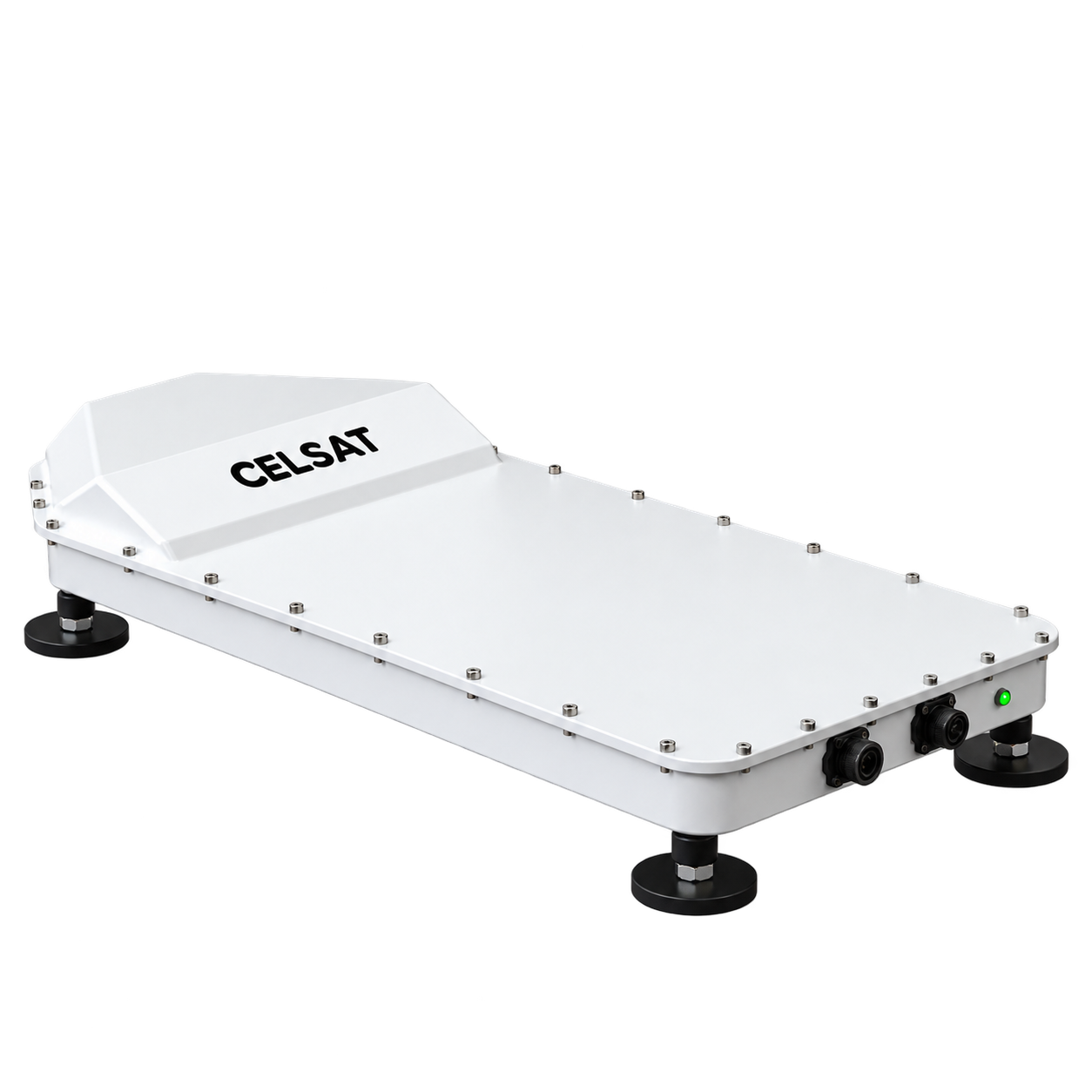 CELSAT — Front three-quarter view