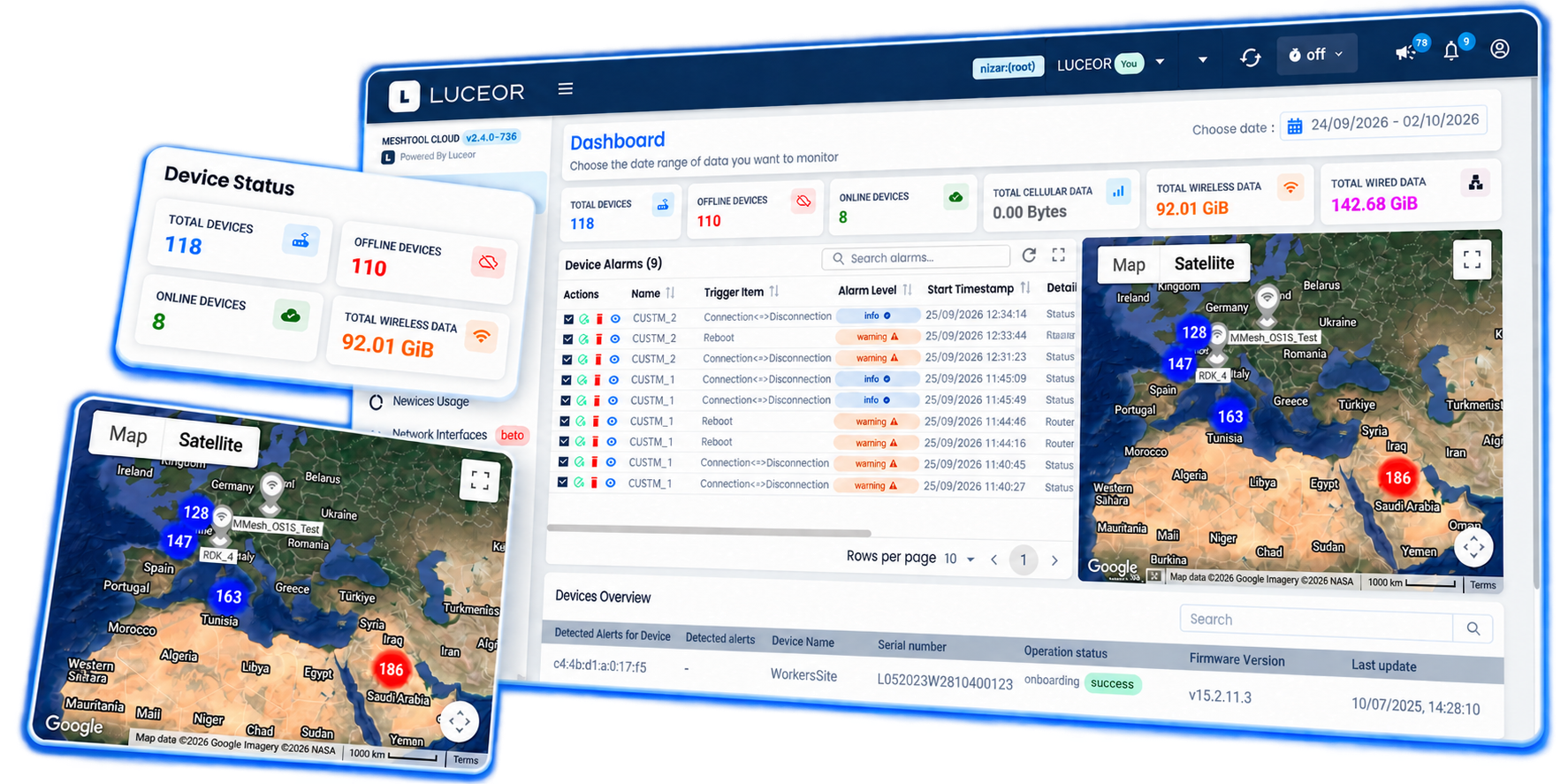 MeshTool Cloud network management dashboard
